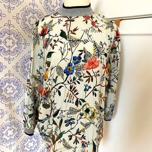 Anthropologie Conditions Apply floral long sleeved blouse. Small. Lightweight.